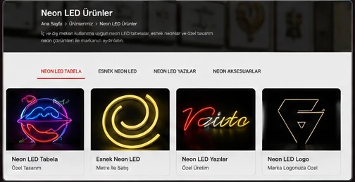 Neon LED ürünleri